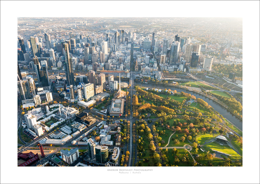 Melbourne Aerial at Dawn